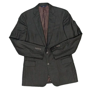 brooks brothers 346 wool blazer 40L Brown Glen Plaid Regent Fit - Picture 1 of 11