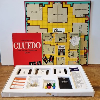 Waddingtons Cluedo Board Game Murder Mystery Vintage Retro Complete Family Game - Image 1 of 4