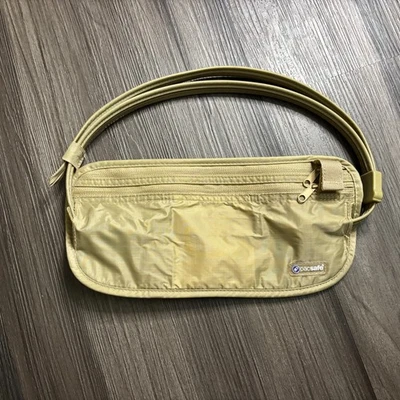 PacSafe PE100 Bolso Cinturón Viaje Cintura Billetera Bolsa Riñonera Bronceado Foto 1 de 4