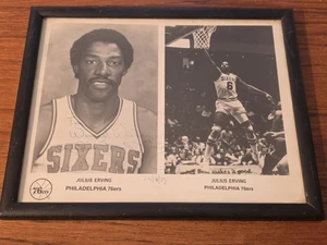 Inscribed and Signed Julius Erving Framed Photo, 8.5" x 10.5" - Picture 1 of 3