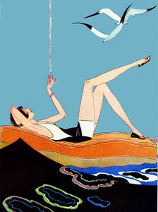 Travel POSTER.Relax on the ocean.Decorative Art.Wall Prop Interior design.1776 - Picture 1 of 1