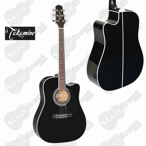 TAKAMINE EF341SC LEGACY SERIES ACOUSTIC /ELECTRIC GUITAR CUTAWAY IN BLACK GLOSS - Picture 1 of 7