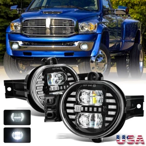 LED Fog Lights Projector Front Driving Lamp For Dodge Ram 1500 2500 3500 2002-08 - Picture 1 of 16