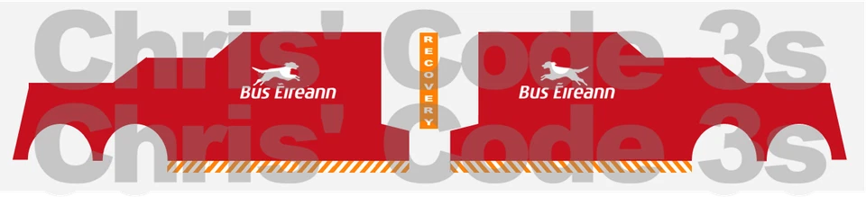 1/76 Code 3 - Bus Eireann decals suit Oxford Diecast Recovery trucks - Image 1 of 1