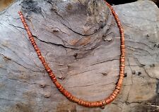 Antique Natural Red  Ukraine Coral Beads string 134ct ,Collectible, Rare