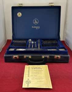 Cubiertos vintage de acero chapado en oro Jager inoxidable SOLINGEN 70 piezas - Imagen 1 de 20
