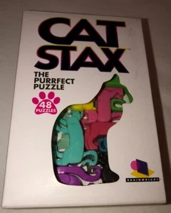 Puzzle Brainwright Cat STAX The Purrfect 48 puzzles/12 gatos/estuche envío gratuito - Imagen 1 de 11