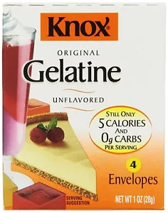 KNOX ORIGINAL GELATINE UNFLAVORED 4 pack ( 16 envelopes) - Picture 1 of 1