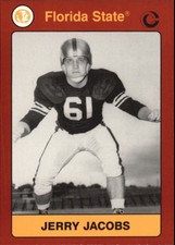 1990-91 Florida State Collegiate Collection Multi-Sport Card #172 Jerry Jacobs