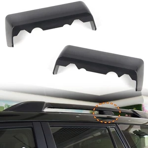 Black Luggage Rack Middle Cover 2pcs For Toyota Prado FJ150 2010-2022 - Picture 1 of 11