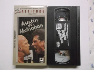 WWF Attitude Collection Austin vs. McMahon VHS WWE Wrestling Stone Cold Steve - Picture 1 of 1