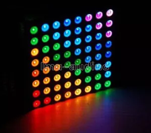 5mm 8*8 8x8 Full Colour RGB LED Dot Matrix Display Module Common Anode 60x60mm - Bild 1 von 4