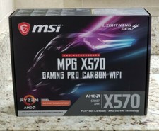 MSI MPG X570 GAMING PRO CARBON WIFI (Dual M.2 PCIe 4.0) AMD ATX Motherboard NEW