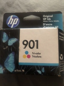 Neu Original HP 901 Tri-Color Tintenpatronen Ablaufdatum OKT 2023 versiegelt versiegelt Neu im Karton - Bild 1 von 2