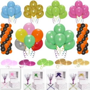 Globos de látex lisos de 10" 5-100 piezas Globos de helio Cumpleaños Boda Fiesta Decoración - Imagen 1 de 61