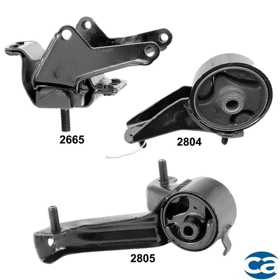 Juego de 3 soportes de motor y transmisión para Ford Tempo, Mercury Topaz; 3,0 L MT. Foto 1 de 4