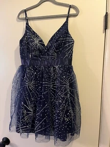 Windsor Dress Navy Blue - Size L - Picture 1 of 5