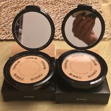 LOT OF TWO BISSU PROFESSIONAL POWDER MAKEUP #03  NUDE NEW BEAUTY FACE PRESSED 2