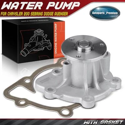 Engine Water Pump for Chrysler 200 Sebring Dodge Avenger Jeep Cherokee Journey - Image 1 of 4