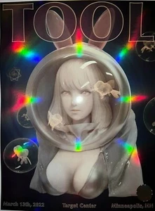 2022 TOOL MINNEAPOLIS POSTER CONCERTO TOUR 13/03/22 YIOUART /700 - Foto 1 di 2