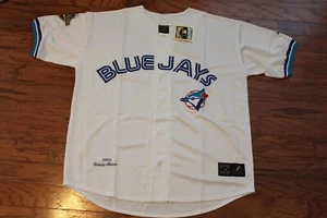 TORONTO BLUE JAYS ROBERTO ALOMAR THROWBACK MAJESTIC Jersey WHITE XXXL NWT - Picture 1 of 4