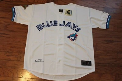 Jersey TORONTO BLUE JAYS ROBERTO ALOMAR RETRO MAJESTUOSO BLANCO XXXL NUEVO CON ETIQUETAS Foto 1 de 4