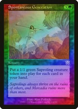 Spontaneous Generation FOIL Mercadian Masques HEAVILY PLD Rare CARD ABUGames