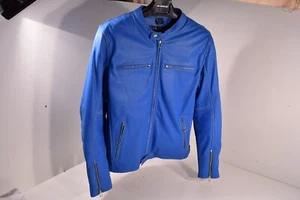 Chaqueta de cuero iXS SONDRIO, para hombre EU54 US44, azul, abrigo de motocicleta - Imagen 1 de 11