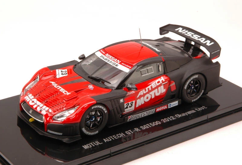 Modellino auto scala 1:43 Ebbro  NISSAN GT-R N.23 SGT500  OKAYAMA TEST modell... - Immagine 1 di 1