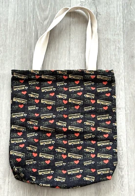 New Custom Made It Takes Heart To Be a Bus Driver Canvas Zippered Tote Bag - Image 1 of 4