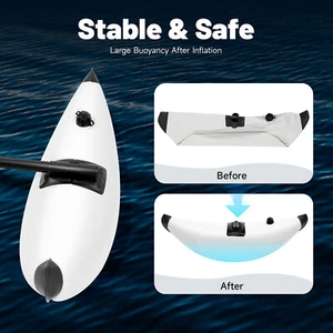 Kayak Canoe Outrigger Stabilizer PVC Inflatable Pontoon Fishing Float Tube Kit - Picture 1 of 6