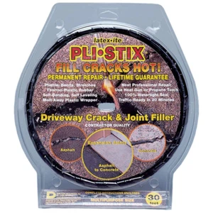 Latex-ite Pli-Stix 30 ft. Medium Black Driveway Crack and Joint Filler Designed - Picture 1 of 3