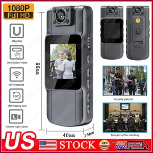 HD 1080P WiFi Camcorder Body Mini Cam Police Camera Video Recorder DVR IR Night. - Picture 1 of 12