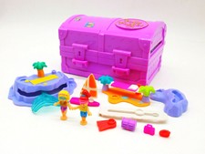 Polly Pocket Mini ???????? Surf'n Swim Island Schatztruhe 1996 ???????? 100%Komplett