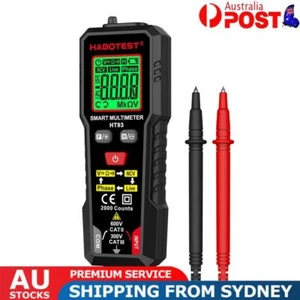 HT93 Digital Multimeter with NCV Voltmeter Auto-Ranging Backlit LCD Volt Meter - Picture 1 of 11