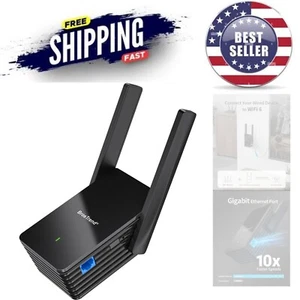 WiFi 6 Ethernet Adapter Gigabit RJ45 Bridge for PC Smart TV Gaming - Picture 1 of 8