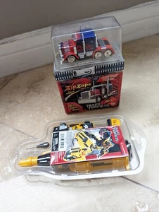 ZIPZAPS MICRO RC OPTIMUS PRIME TRANSFORMER RADIO SHACK & Bumblebee I/R Micro NOS - Picture 1 of 18