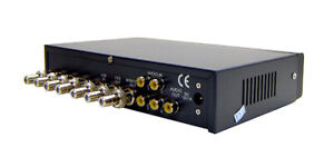 Premium Quad Video Processor Camera BNC RCA Video Switcher With Audio Support