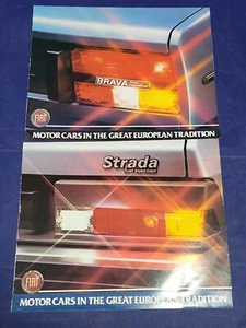 Vintage 1981 Fiat Brava & Strada Original Car Sales Brochure and Posters - Picture 1 of 11