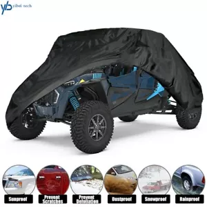 New Double Row Seat Utility Vehicle Cover SXS For Polaris RZR XP 4 Turbo S - Picture 1 of 6