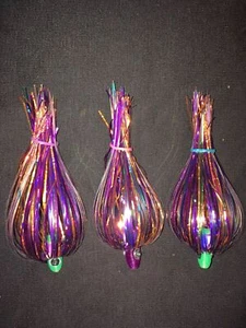 High Percentage Salmon Trolling Flies Old School Series Pack Of 3- 4” Unrigged - Picture 1 of 7