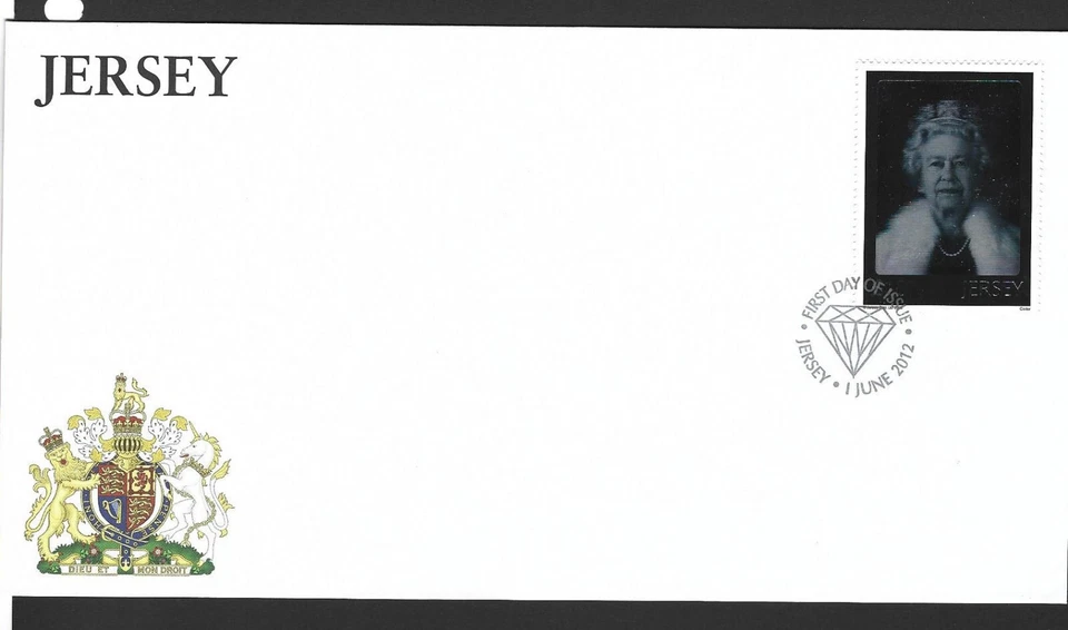 JERSEY 2012 DIAMOND JUBILEE £10 HIGH VALUE on UNADDRESSED FIRST DAY COVER - Image 1 of 1