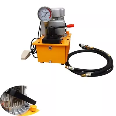 110V 60Hz Electric Double Acting Hydraulic Pump Manual Valve with Pedal 750W - Image 1 of 4