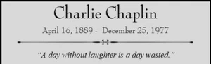 Targa Charlie Chaplin personalizzata incisa laser 2 x 6 pollici SPEDIZIONE GRATUITA - Foto 1 di 2