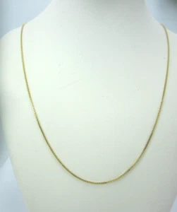 IMPRESIONANTE COLLAR DE CADENA/CAJA CUADRADA ORO AMARILLO 18K (23-3/4") 3,6G - Imagen 1 de 6