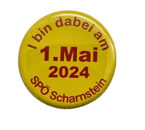 M06) Abzeichen Button SPÖ Scharnstein 1. Mai 2024 - Bild 1 von 1