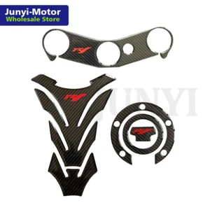 For Yamaha YZF1000 YZF R1 2002-2006 Carbon Tank Pad Gas Cap Cover Sticker Decal - Picture 1 of 7