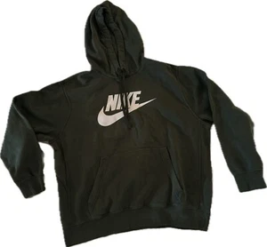 Nike Hoodie Sweatshirt Block Logo Men’s Size XL Green - Picture 1 of 9