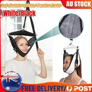 Cervical Neck Traction Device Over Door Neck Stretcher Hammock Neck Pain Relief - Picture 1 of 17