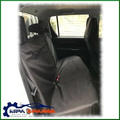 Toyota Hilux Active 2016+ Doble Cabina Trasero Negro Cubierta Asiento Banco Impermeable Foto 1 de 3